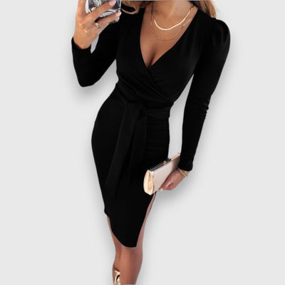 Romy – Wickelkleid mit Rundhalsausschnitt