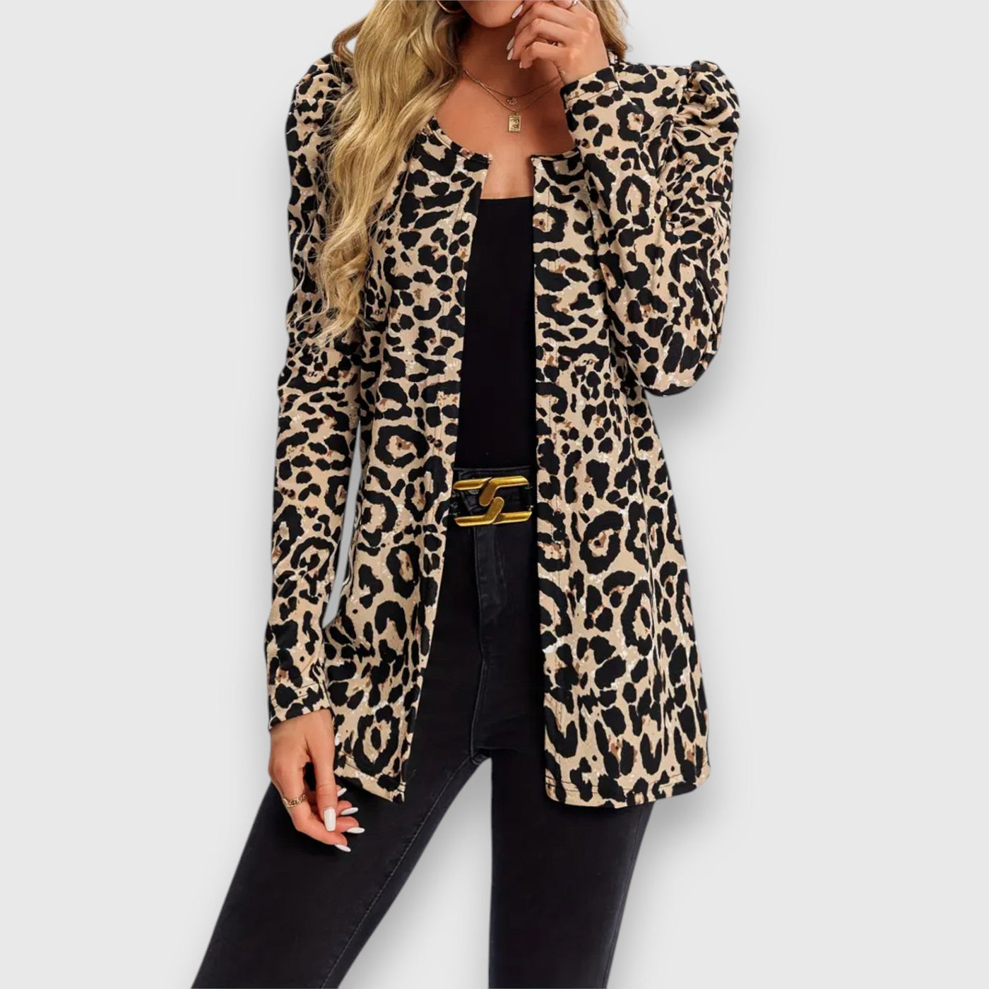Serafina – Leichte Jacke mit Leopardenmuster