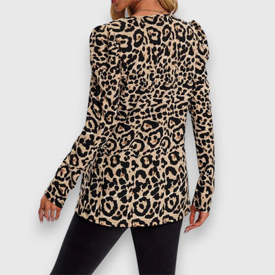 Serafina – Leichte Jacke mit Leopardenmuster