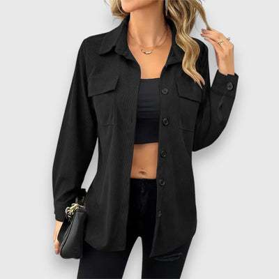 Selina – Hemdjacke im Cord-Look